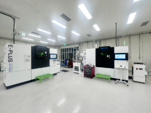 Dual laser SLA 3D printer producing large industrial prototype