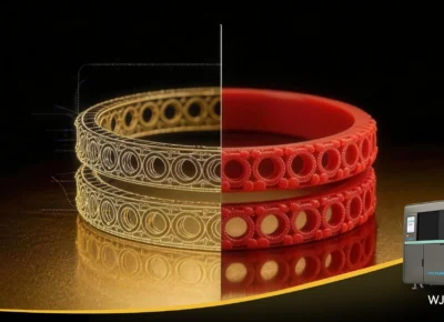 WaxJet 510 multi-jet wax 3D printer producing high-precision jewelry casting patterns