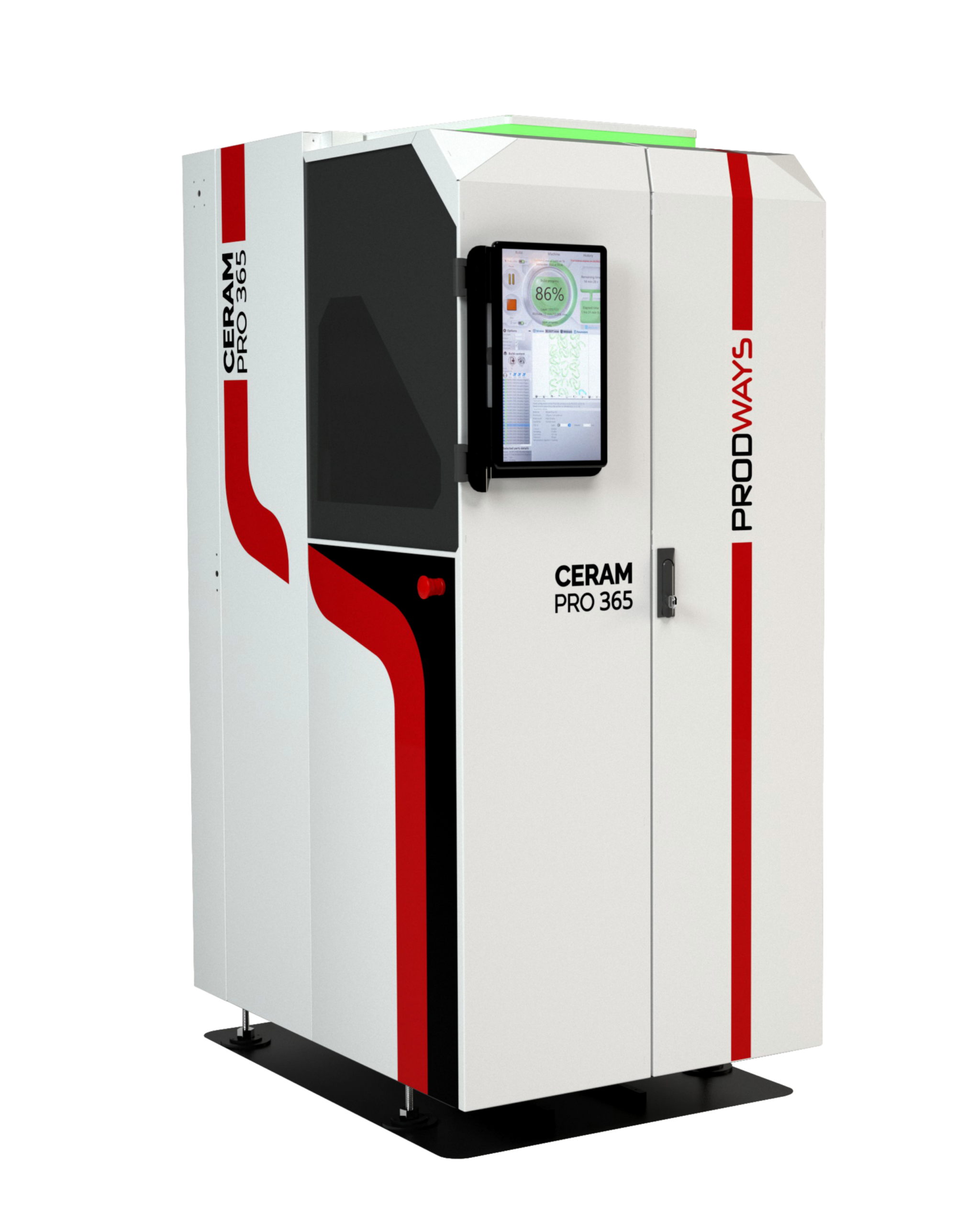 Ceramic 3D printing process using Lodestar3D Ceram PRO printer for technical ceramic parts