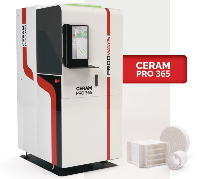 Ceramic 3D printing process using Lodestar3D Ceram PRO DLP printer for technical ceramic parts