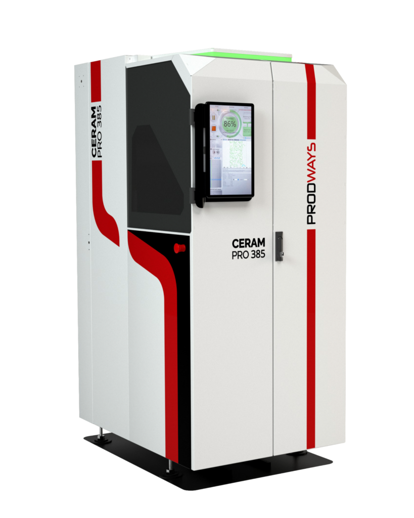 Ceramic 3D printing process using Lodestar3D Ceram PRO DLP printer for technical ceramic parts