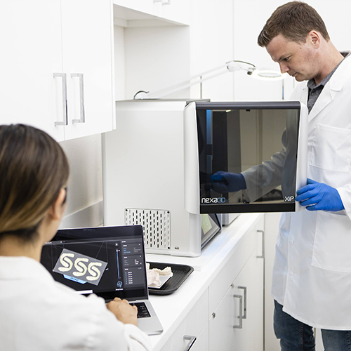 Dental metal 3D printing using a DMLS printer for crowns bridges and partial denture frameworks
