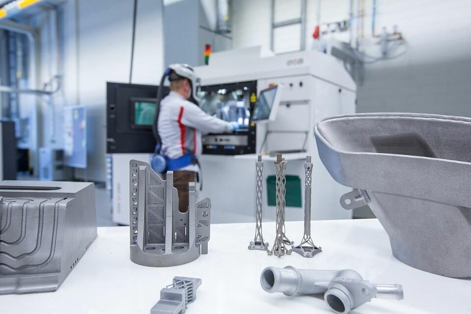 Industrial metal 3D printed components used in aerospace automotive medical and defense applications